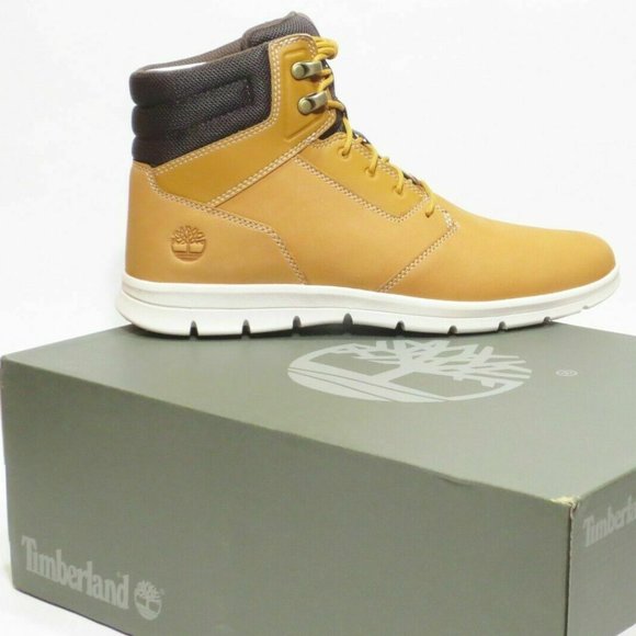 Timberland Men's Graydon Mid Lightweight Sneaker Chukka Boot Shoe Wheat A1OEA - Picture 1 of 8